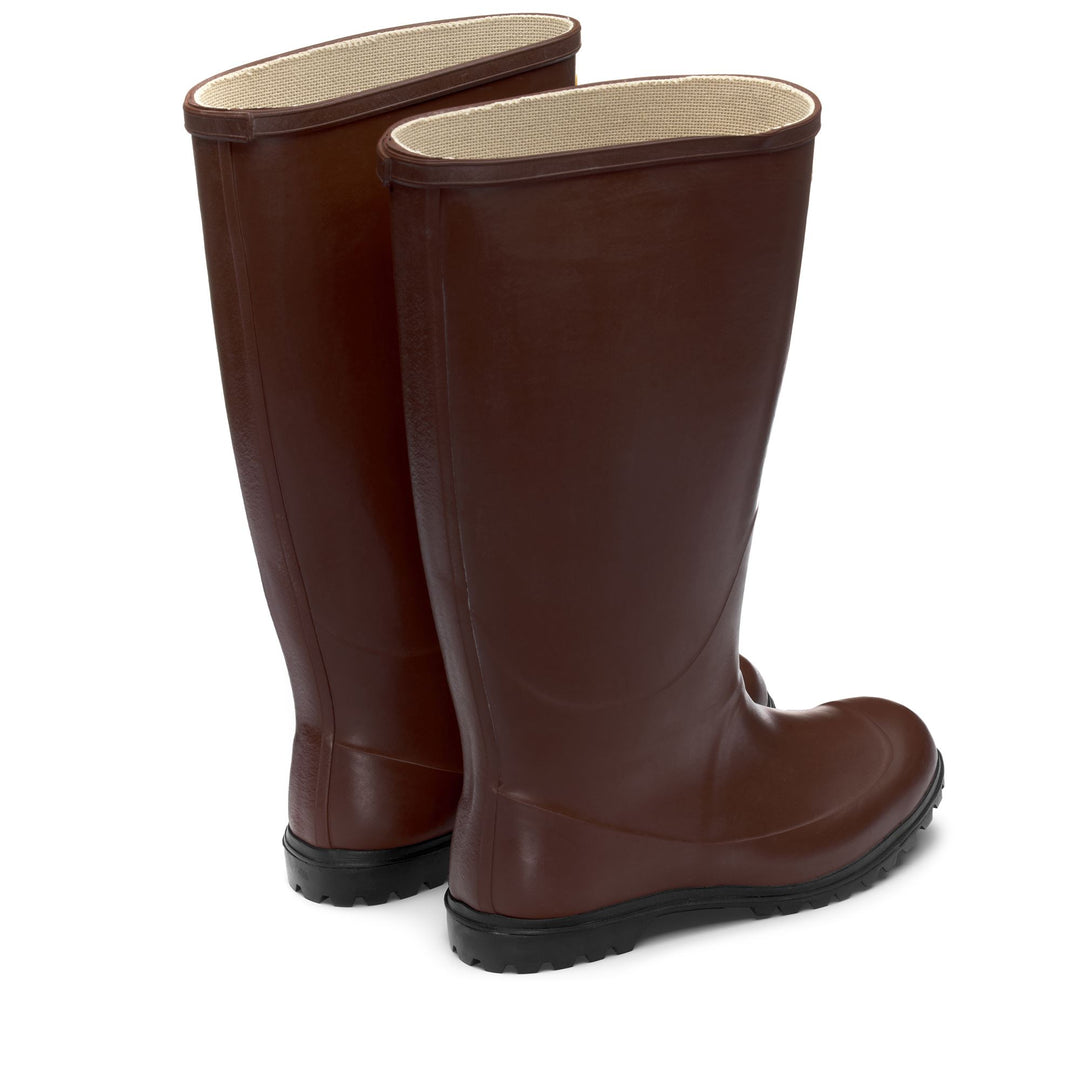 Stivali in Gomma Alti Unisex Colore Marrone main
