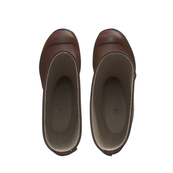 Stivali in Gomma Alti Unisex Colore Marrone 4