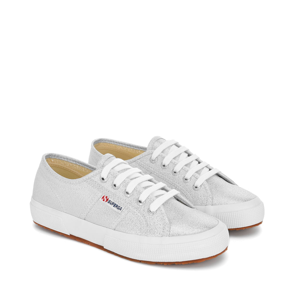 Sneakers Colore Grigio con Tomaia in Lamé 02