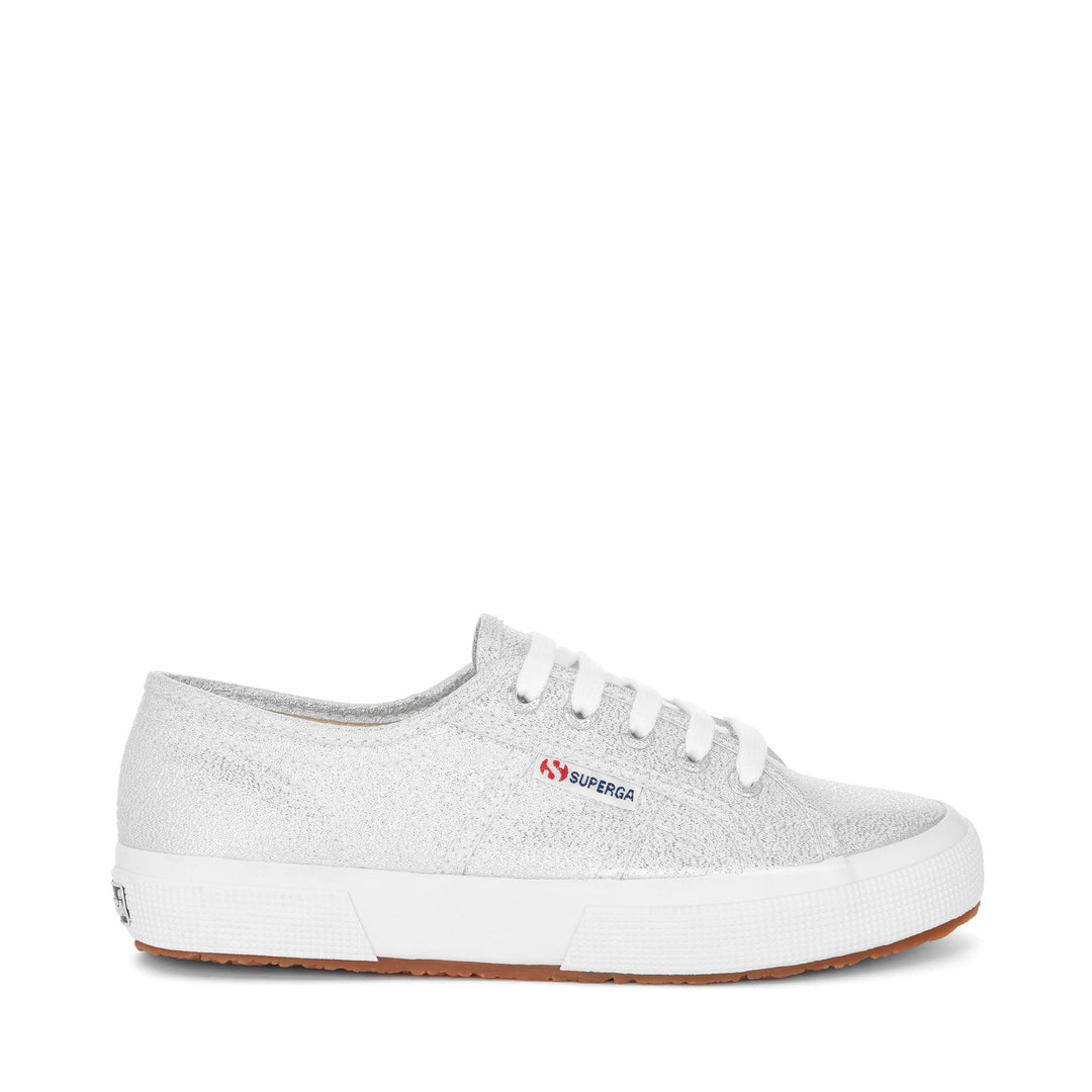 Sneakers Colore Grigio con Tomaia in Lamé 01
