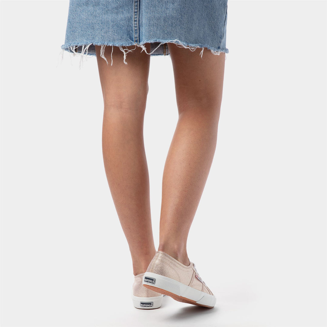 Sneakers Colore Rosa Platinum con Tomaia in Lamé main