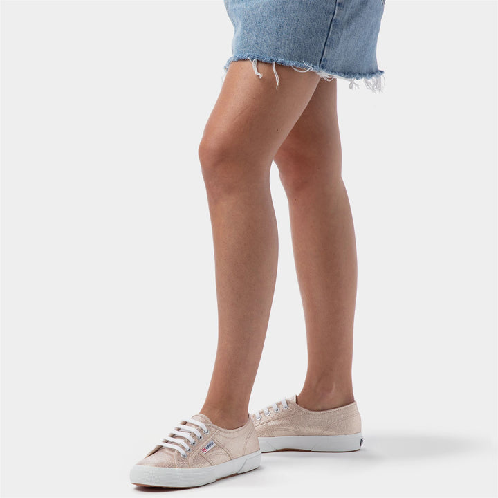 Sneakers Colore Rosa Platinum con Tomaia in Lamé 6
