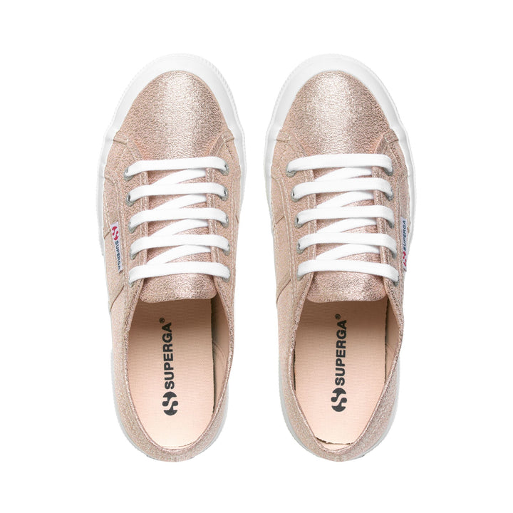 Sneakers Colore Rosa Platinum con Tomaia in Lamé 4
