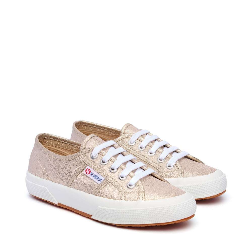 Sneakers Gold Color with Lamé Upper 02