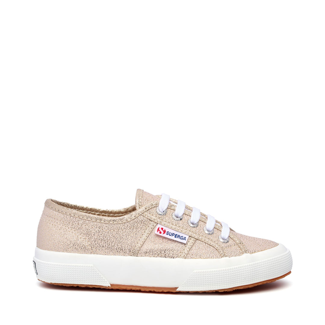 Sneakers Gold Color with Lamé Upper 01