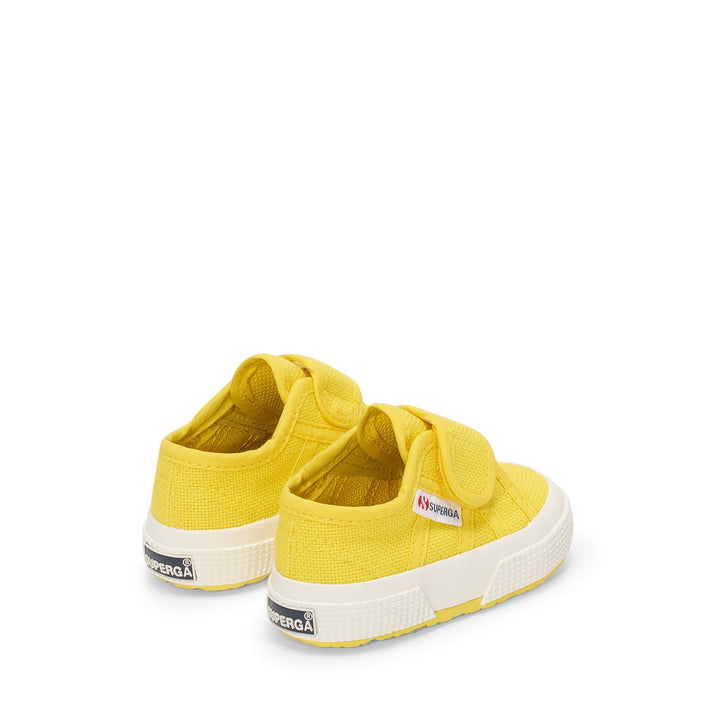 Sneakers per bambini in arancione con tomaia in cotone 3