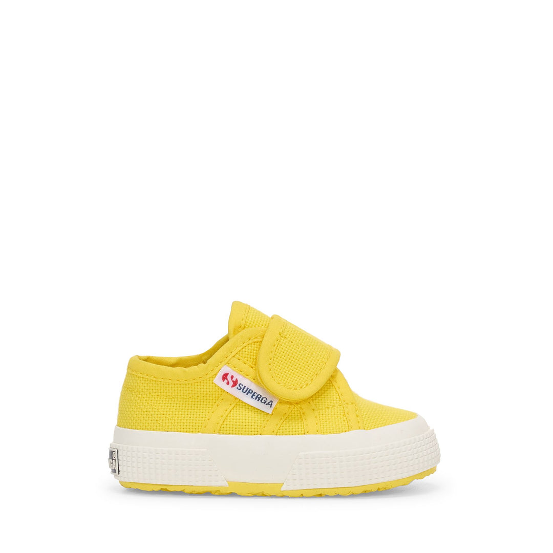 Sneakers per bambini in arancione con tomaia in cotone 01