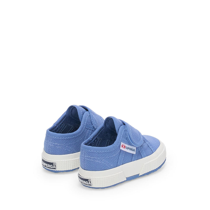 Sneakers blu per bambini con tomaia in cotone 3