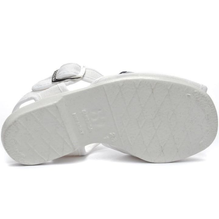 Sandals Kid unisex 1200-COTJ Sandal WHITE Dressed Front Double		