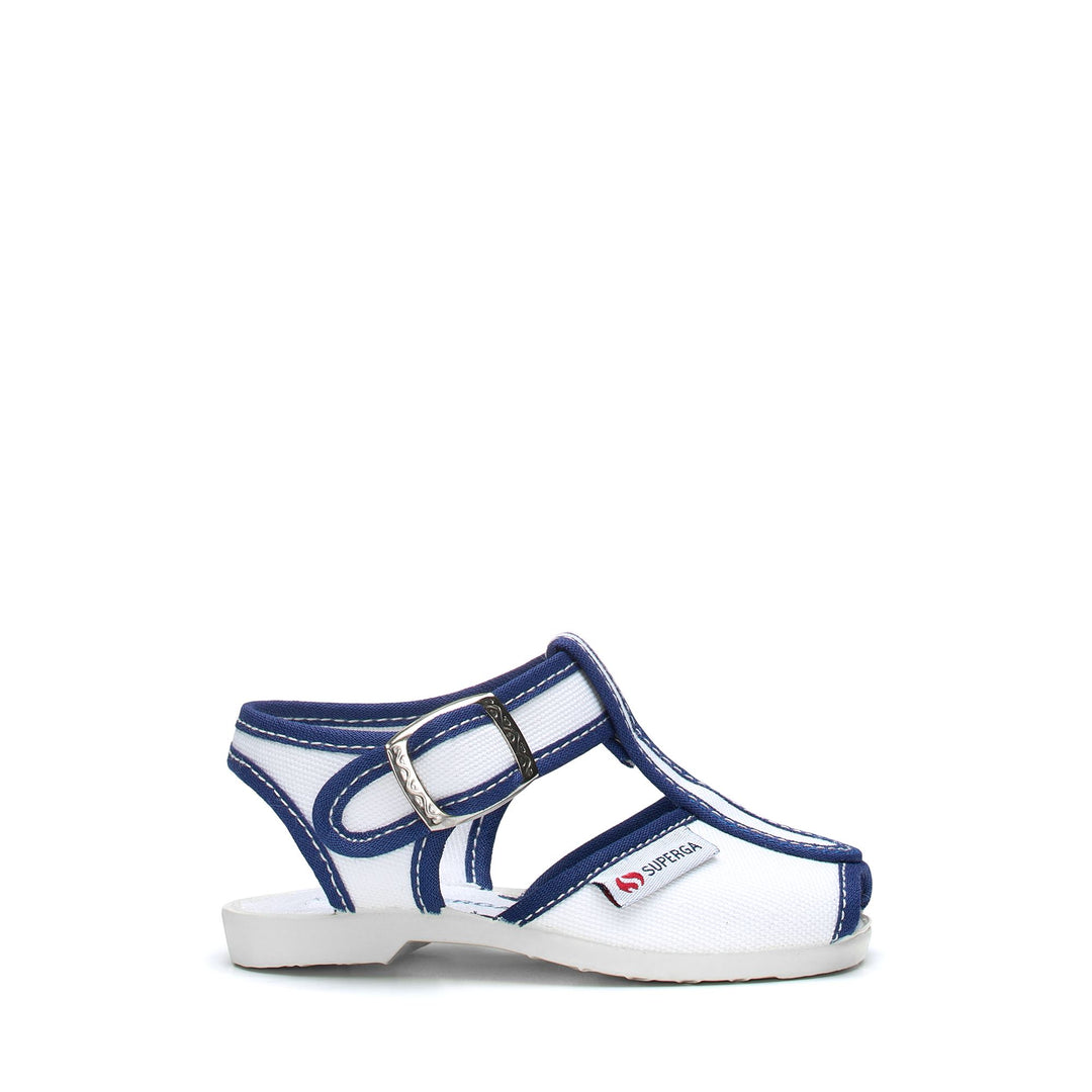 Sandals Kid unisex 1200-COTJ Sandal WHITE-BLUE ROYAL Photo (jpg Rgb)			