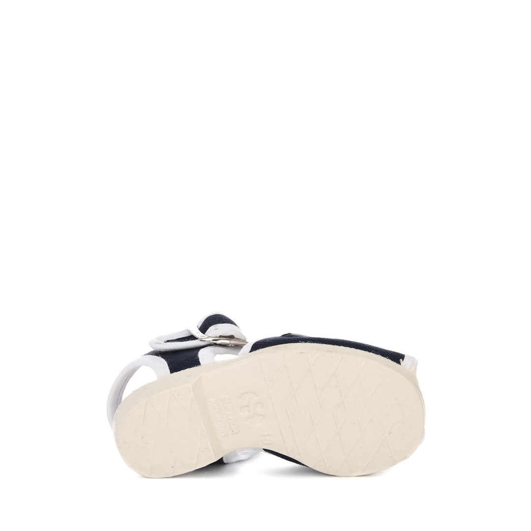 Children's Sandals Blue Color with Cotton Upper main