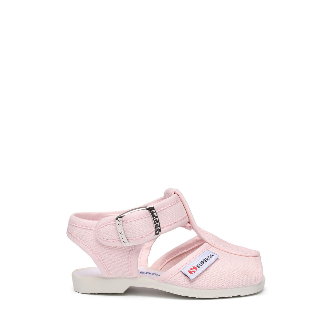 Kid's Pink Sandals with Cotton Upper 01