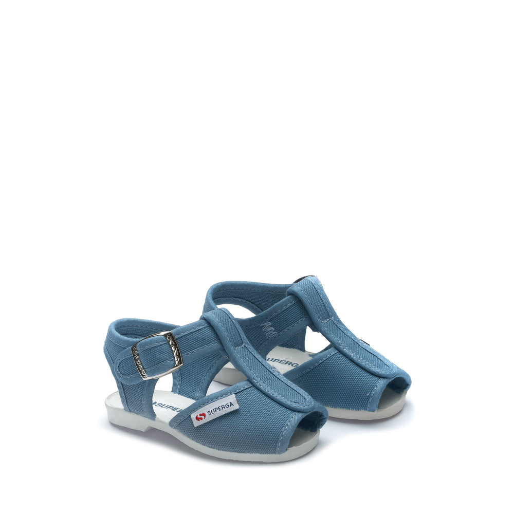 Sandals Kid unisex 1200-COTJ Sandal BLUE LT CYANEUS-FAVORIO Dressed Front (jpg Rgb)	