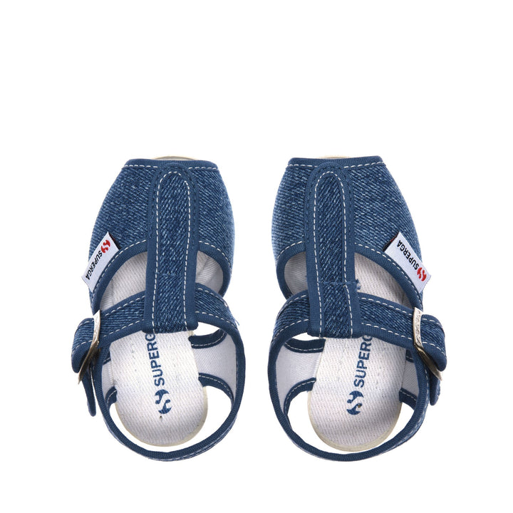 Sandali per Bambini Effetto Jeans con Tomaia in Cotone 4
