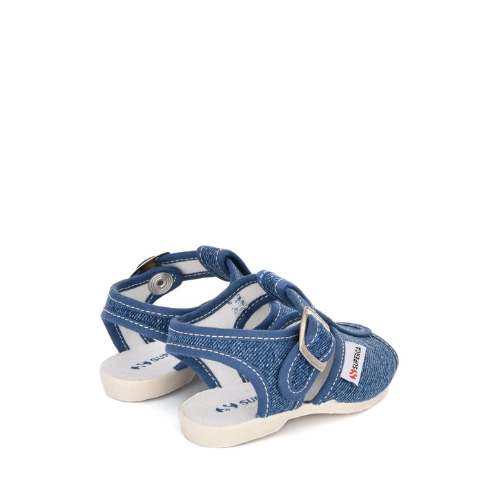 Sandali per Bambini Effetto Jeans con Tomaia in Cotone 3