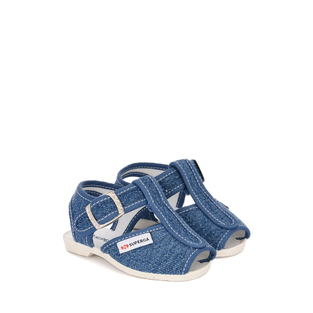 Sandali per Bambini Effetto Jeans con Tomaia in Cotone main