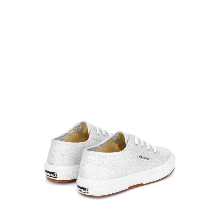 Children's Sneakers Grey Color with Lamé Upper 3