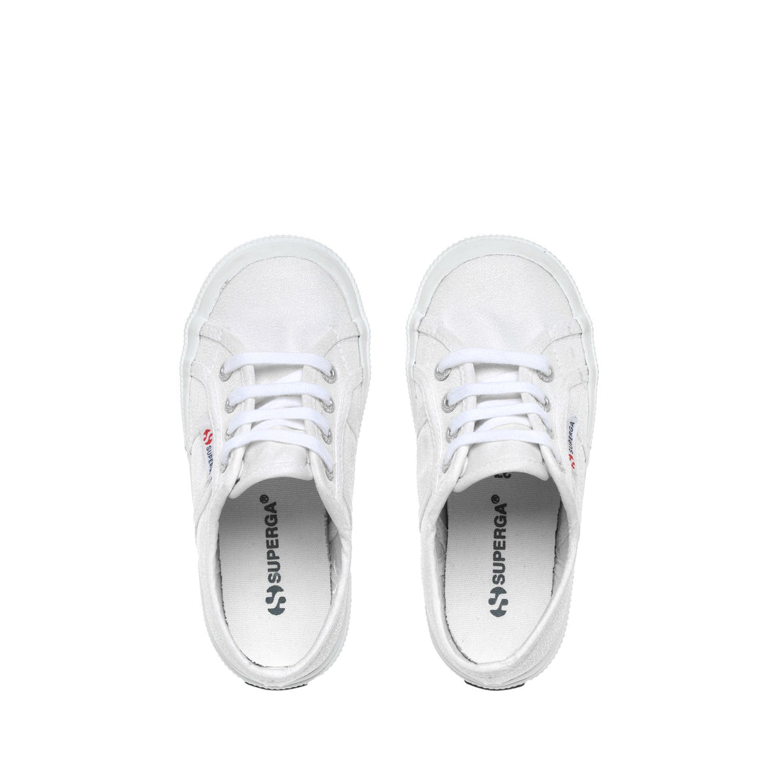 Le Superga Girl 2750-LAMEJ Sneaker WHITE Dressed Back (jpg Rgb)		
