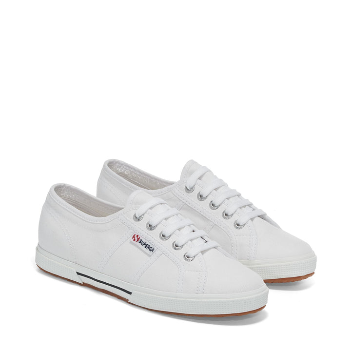 Baskets basses unisexes blanches avec tige en coton 2