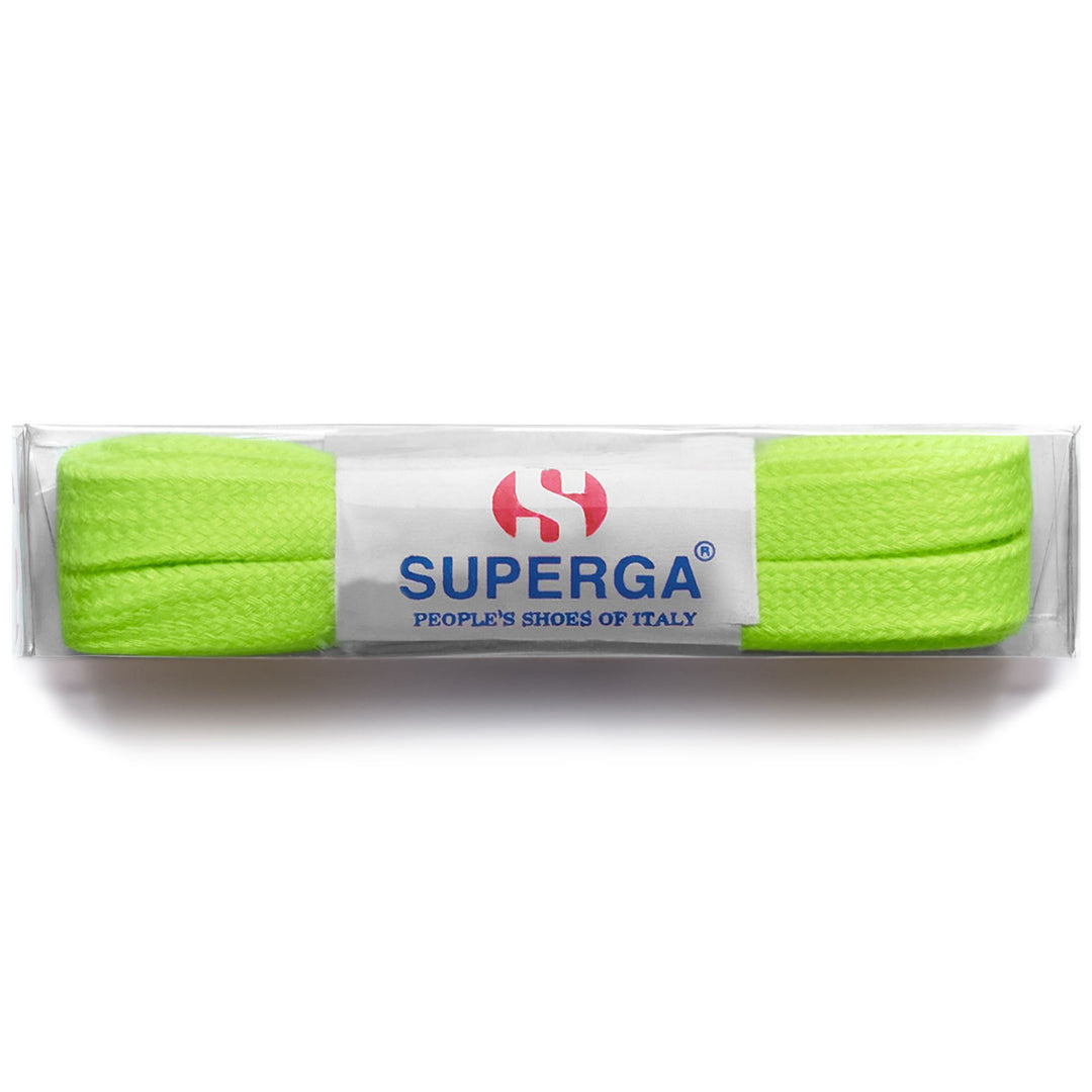 Unisex Total Yellow Fluo Laces with Cotton 01
