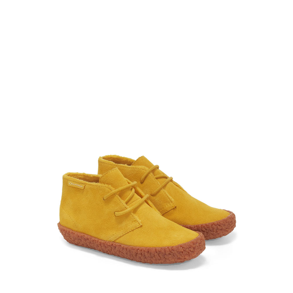 Ankle Boots Boy 2798-SUEJ Laced YELLOW MUSTARD Dressed Front (jpg Rgb)	