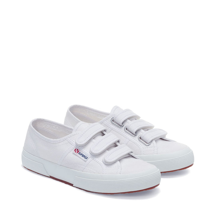 Sneakers bianche unisex con tomaia in cotone 2