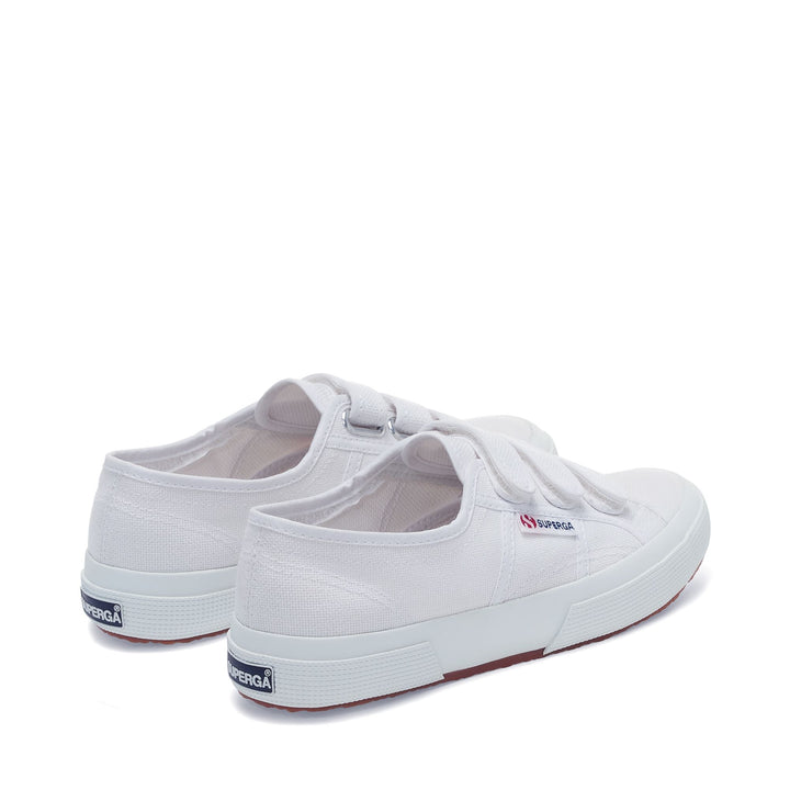 Le Superga Unisex 2750-COT3STRAPU Sneaker WHITE Dressed Side (jpg Rgb)		