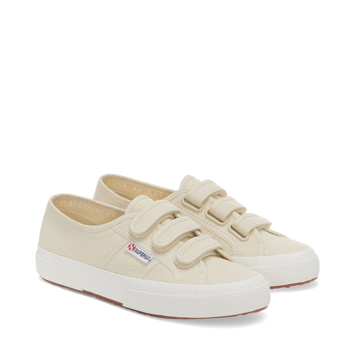 Baskets unisexes beiges avec tige en coton 2