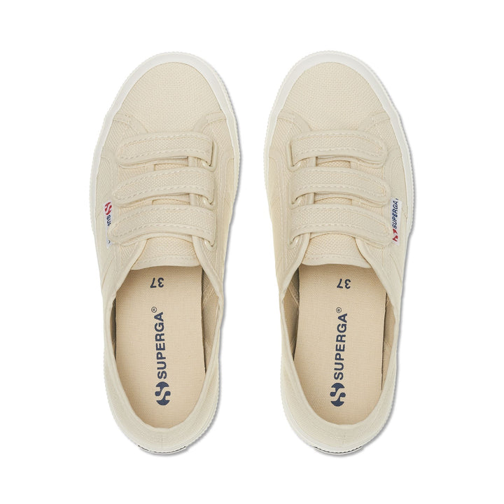 Beige Unisex-Sneaker mit Obermaterial aus Baumwolle 4