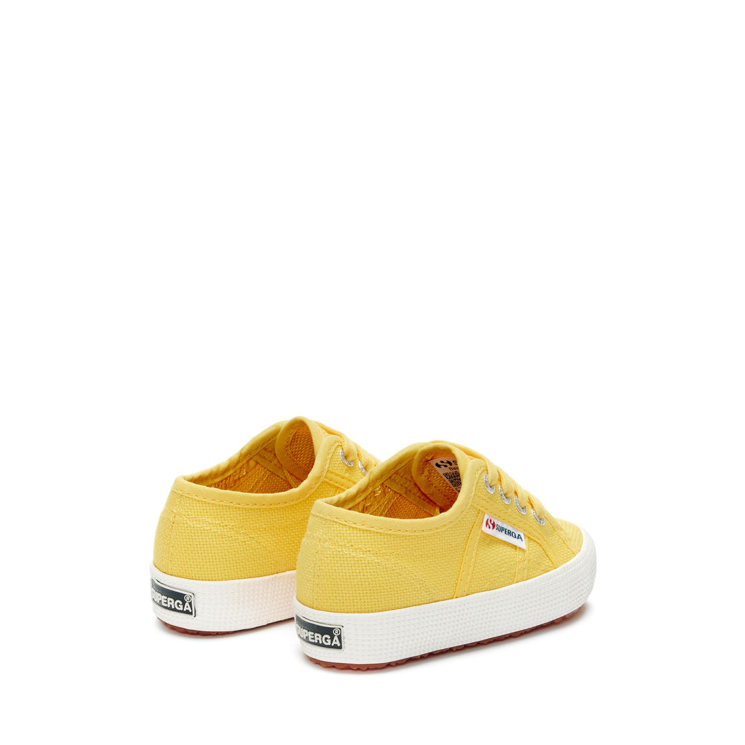 Sneakers per bambini in giallo con tomaia in cotone main