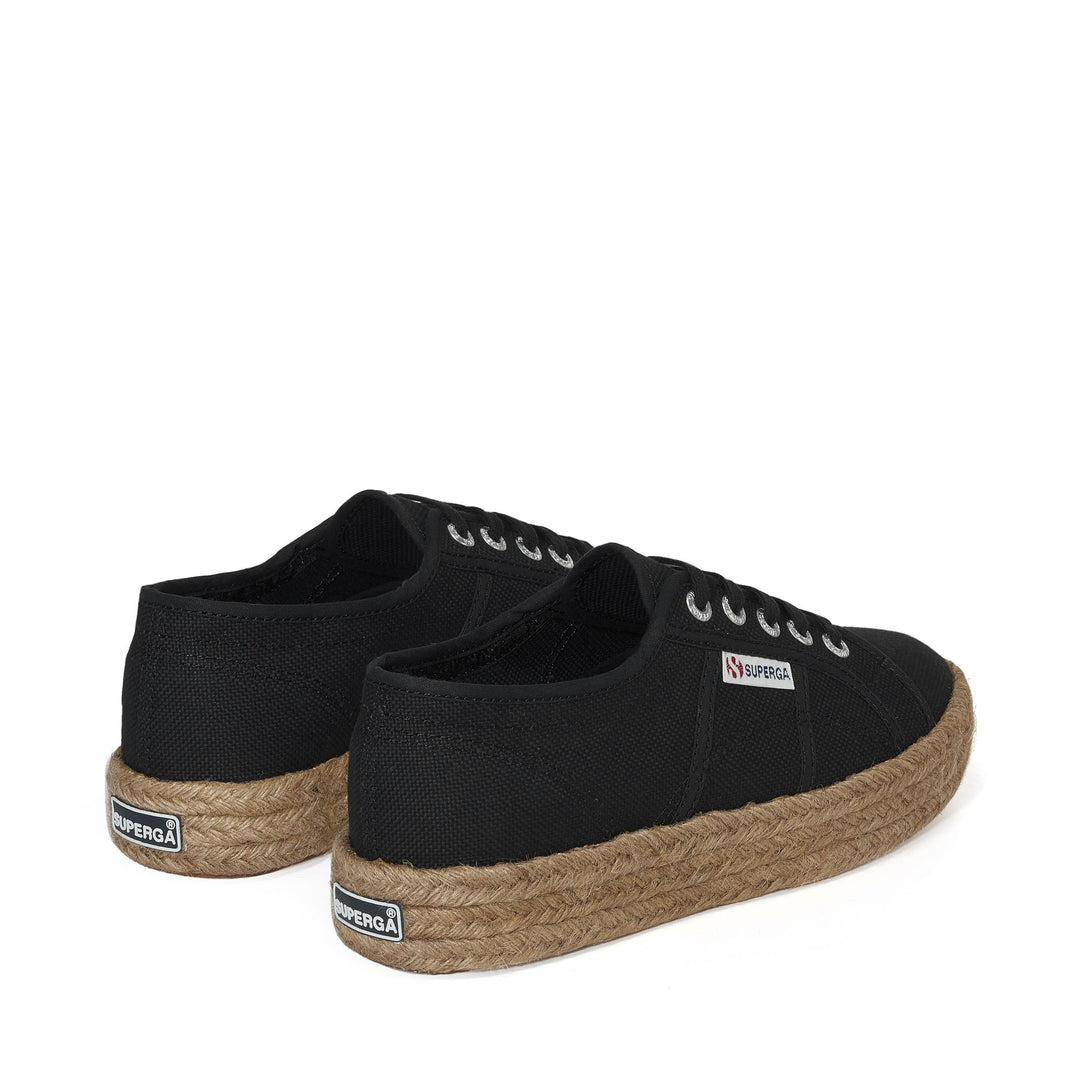 Sneakers nere con plateau da donna e tomaia in cotone main