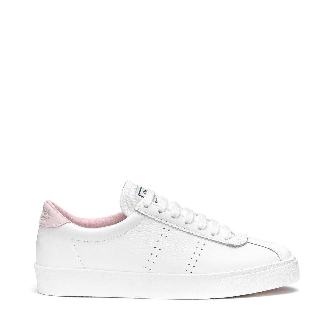 Sneakers Unisex 2843 CLUB S COMFORT LEATHER Low Cut WHITE-PINK LT Photo (jpg Rgb)			