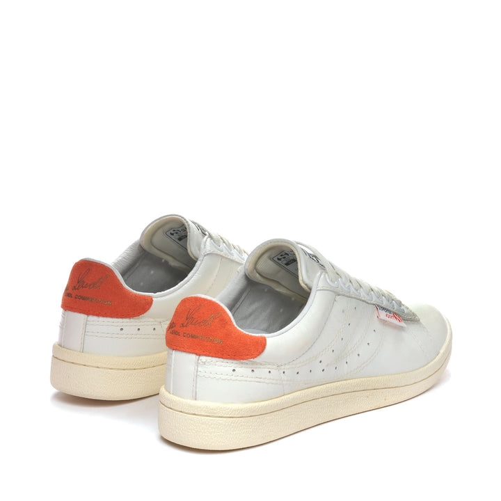 Sneakers Unisex 4832-LENDL GOATNAPPAU Low Cut WHITE-RED-OFF WHITE Dressed Side (jpg Rgb)		