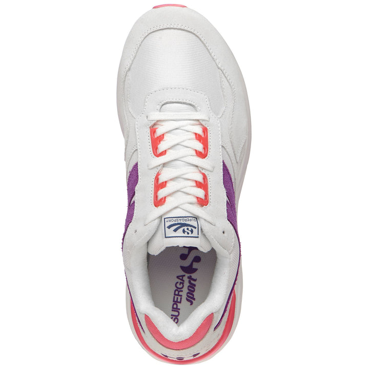 Sneakers Unisex 4073-Training 9Ts SUEPOLYU Low Cut WHITE-CORAL-PURPLE Dressed Back (jpg Rgb)		
