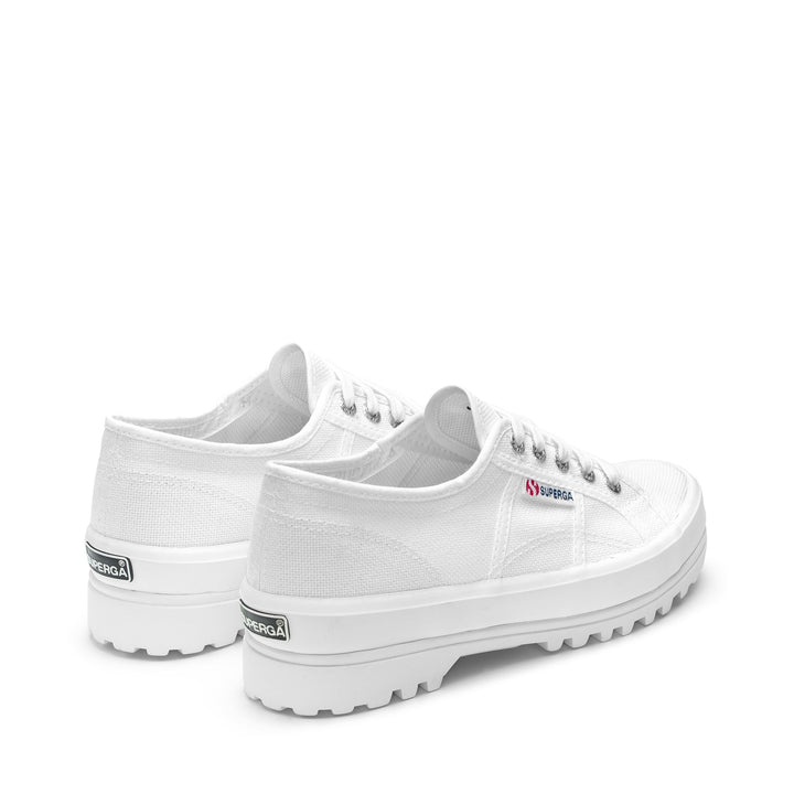 Unisex White Low Cut Sneakers with Cotton Upper 3
