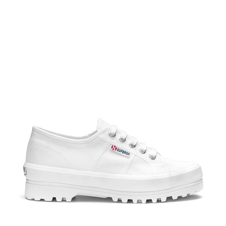 Unisex White Low Cut Sneakers with Cotton Upper 1