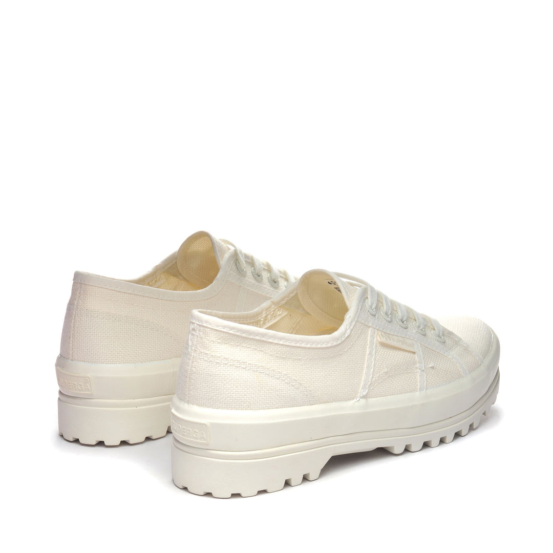 Sneakers Unisex 2555 ALPINA Low Cut TOTAL WHITE AVORIO Dressed Side (jpg Rgb)		