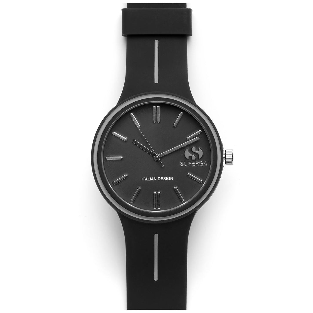 Analog Man SUPERGA LARGE OLD Wrist Watch STC026 BLACK-GREY LT Dressed Side (jpg Rgb)		