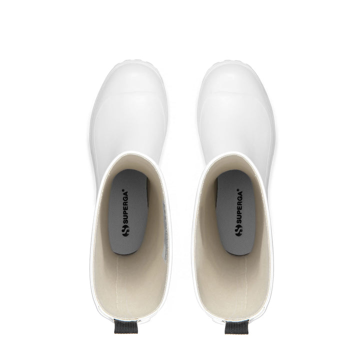 High Rubber Boots Unisex White Color 4
