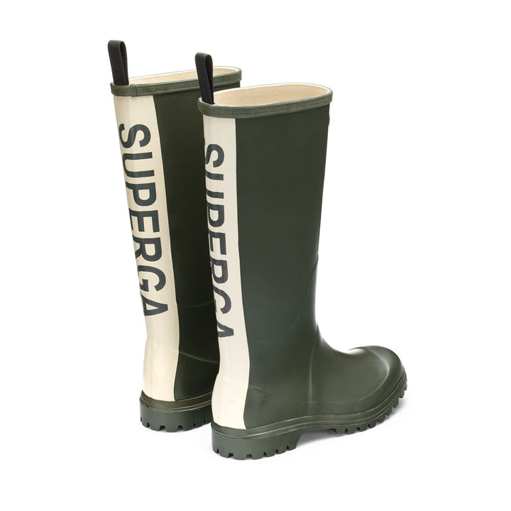 High Rubber Boots Unisex Green Color 3