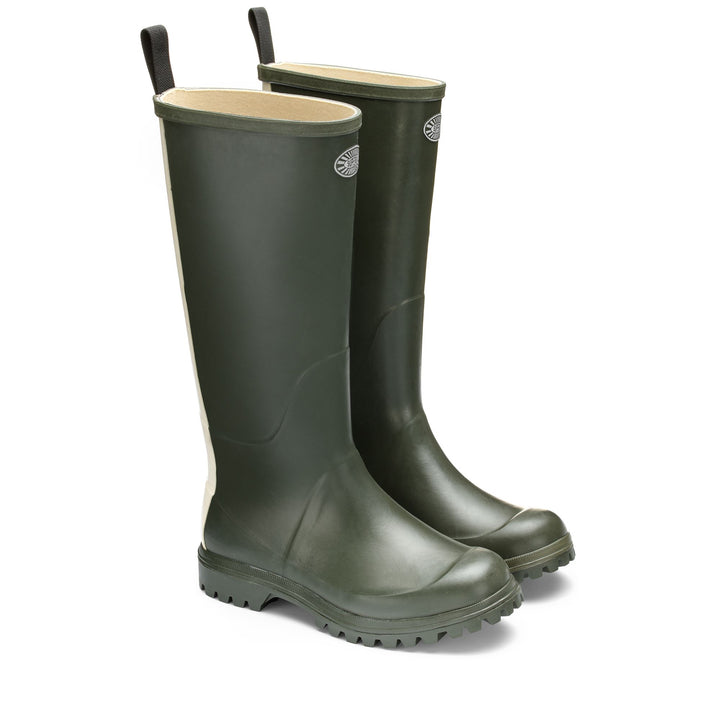 High Rubber Boots Unisex Green Color 2