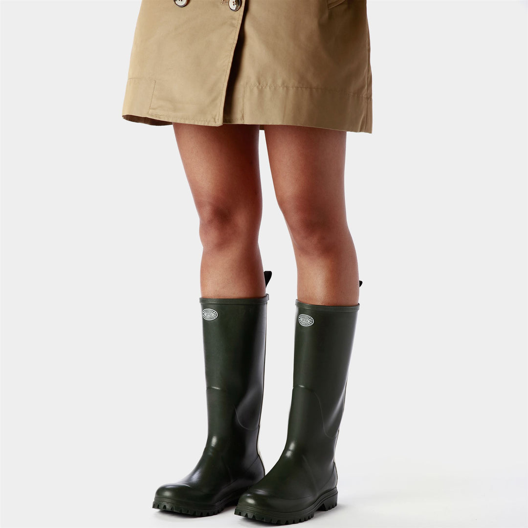 High Rubber Boots Unisex Green Color main