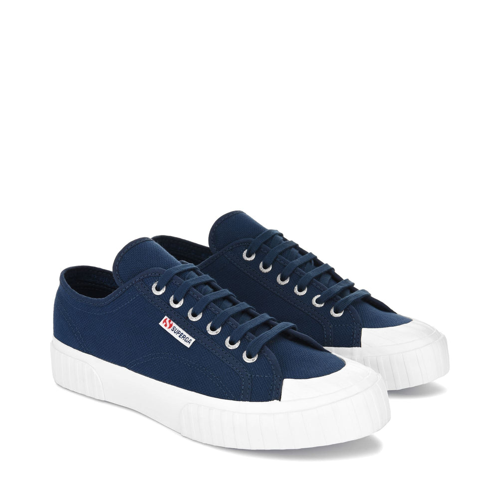 Sneakers Unisex 2630 STRIPE Low Cut BLUE INSIGNIA Dressed Front (jpg Rgb)	