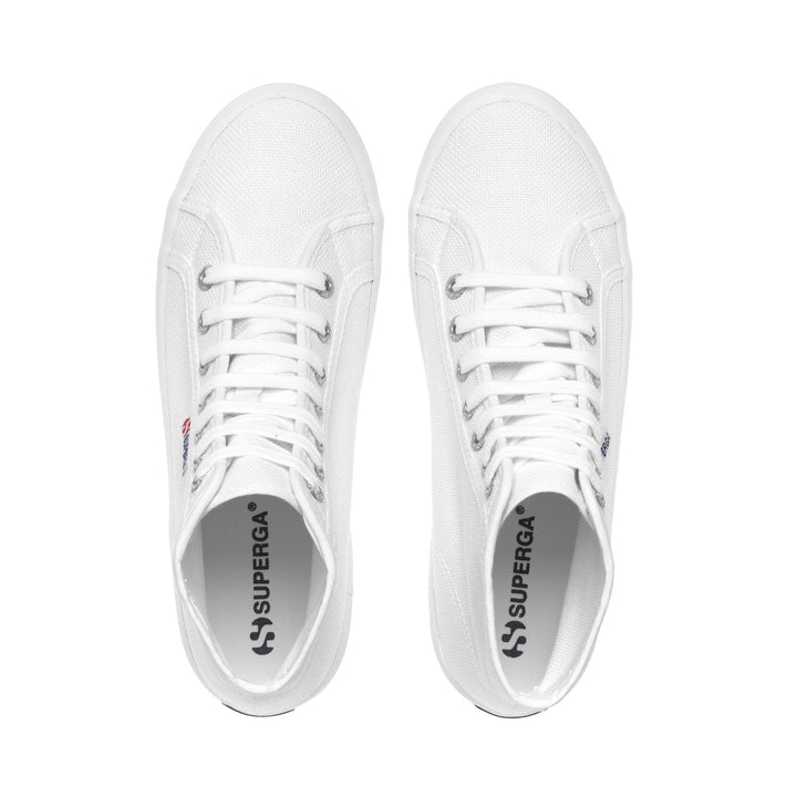 Stivaletti unisex bianchi con tomaia in cotone 4
