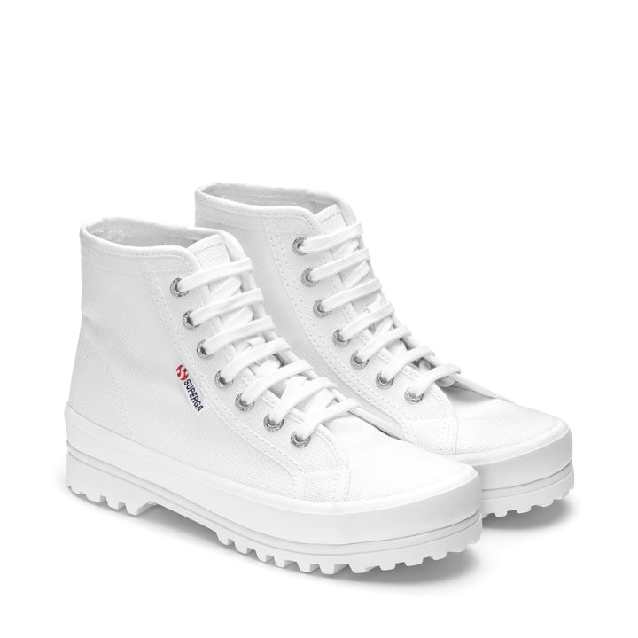 Ankle Boots Unisex 2341 ALPINA Laced WHITE Dressed Front (jpg Rgb)	