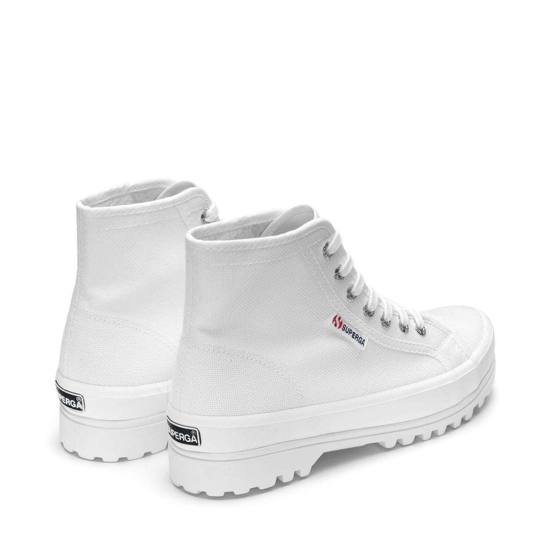 Stivaletti unisex bianchi con tomaia in cotone main