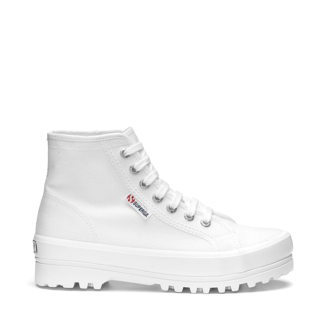 Stivaletti unisex bianchi con tomaia in cotone 01
