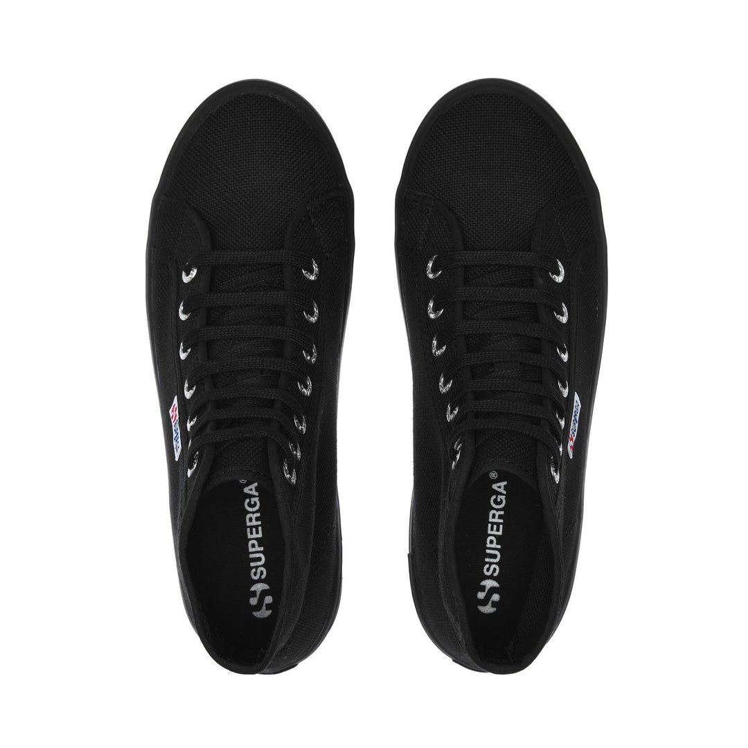 Botines unisex negros con parte superior de algodón main