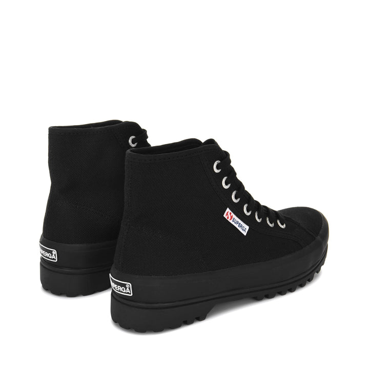 Botines unisex negros con parte superior de algodón 3