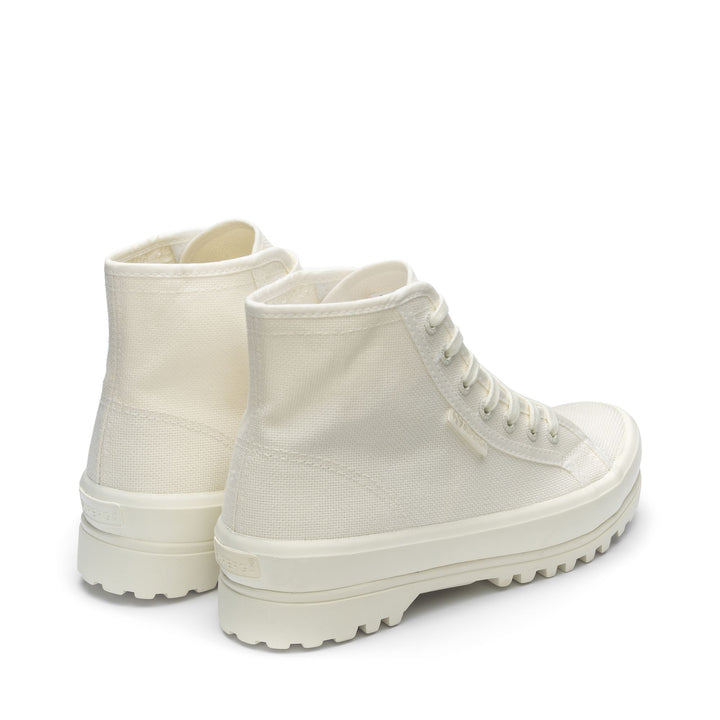 Ankle Boots Unisex 2341 ALPINA Laced TOTAL WHITE AVORIO Dressed Side (jpg Rgb)		